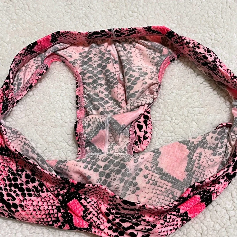 Jockmail Medium (27-30) Mens Pink Snakeskin Print Brief Low Rise Underwear JM394 - Picture 5 of 8